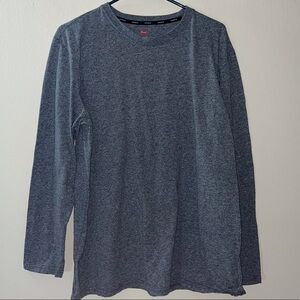 Hanes Sleep Shirt Heather Long Sleeve